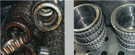 1532747044164639.jpg 珠(zhū)江鋼鐵廠用TM-26高(gao)效脫脂劑清洗(xi)軸承前後對比(bi).jpg