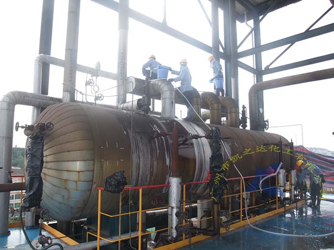 钰湖電(diàn)廠鍋爐外(wai)表清洗